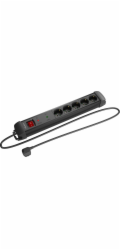 Lanberg Napájecí lišta 1,5m 5x230 SC SP1-05F-0150-BK