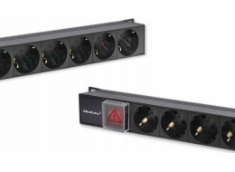 Qoltec PDU napájecí lišta pro RACK | 16A | 16xSCHUKO | Vertikální | 1,8 m