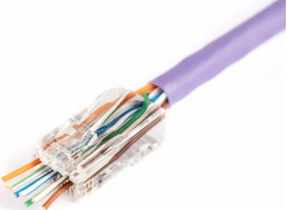 Digitus Průchozí zástrčka RJ45 (8P8C), kat. 6, nestíněná, AWG 26-24, balení 100 ks.