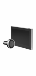 Chytré dveřní kukátko Ezviz HP2 s kamerou,  WiFi, 2K, 4,3" monitor, napájení ze sítě a baterie, černé