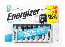 Energizer  Alkalické baterie LR6/AA blistr 8ks. ENERGIZER MAX PLUS