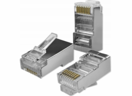 Qoltec Modulární konektor RJ45 | CAT6 | FTP | Pozlacené kontakty | 100 kusů