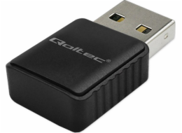 Qoltec Bezdrátový adaptér Ultra rychlý DUAL mini WiFi 2 x 2dBi Standard AC | 1300 Mbps