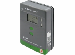 Qoltec MPPT solární regulátor nabíjení s teplotním čidlem 20A | 12V / 24V | LCD | 2xUSB