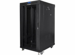 Lanberg Stojací racková skříň 19" 22U 600X600mm černý LCD