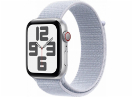 Apple Watch SE GPS + Cellular, 40mm stříbrné hliníkové pouzdro se sportovním páskem Blue Cloud