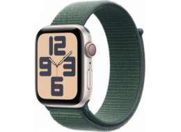 Apple Watch SE GPS + Cellular, 44mm hliníkové pouzdro Moonlight se sportovním páskem Mountain Lake