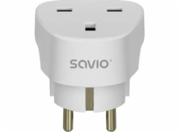 Savio Cestovní adaptér, UK zásuvka, EU zástrčka AP-02