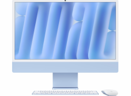 Apple iMac 24palcový: M4 8/8, 16 GB, 256 GB SSD – modrý