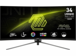 MSI Monitor 34 palců MAG 345CQR LED/WQHD/zakřivený/180Hz/černý