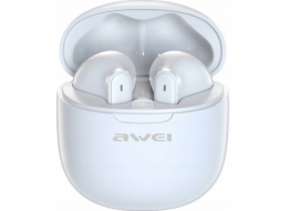 AWEI Bluetooth 5.3 T68 TWS ENC sluchátka bílá