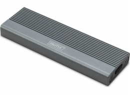 Digitus Pouzdro USB 3.1 typu C pro hliníkové SSD M.2 NVMe 10 Gb/s, bez použití nářadí