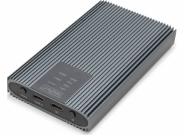 Digitus Klonovací stanice/skříň USB 3.1 typu C pro SSD M.2 NVMe 20 Gb/s, hliník, bez použití nástrojů