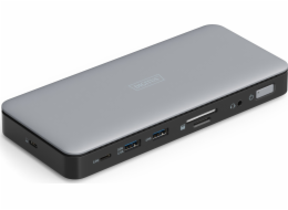 Digitus Dokovací stanice USB Type-C 11port 2x HDMI 1x DisplayPort 4K/60Hz DC-Jack 150W