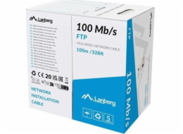 Lanberg FTP 100MB/S LAN kabel CCA 100M šedý