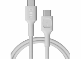 Green Cell USB-C-USB-C PowerFlex 100W silikonový kabel 1,2m bílý