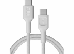 Green Cell USB-C-USB-C PowerStream 100W opletený kabel 1,2 m bílý