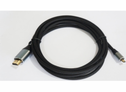 TB Micro HDMI - HDMI kabel, v 2,1 M/M