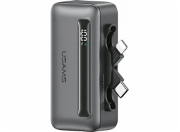 USAMS Powerbanka 4500mAh 20W USB-C/Lightning Fast Charge šedá
