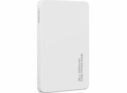 USAMS Powerbanka 5000mAh 20W indukční MagSafe PD bílá
