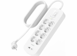 Belkin SurgePlus přepěťová ochrana 8x schuko 1xUSB-A 1xUSB-C 900J 2m