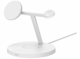 Belkin Boost Charge Pro 3v1 Qi2 15W Nastavitelná nabíječka, bílá