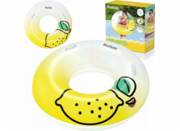 Nafukovací kolo Bestway 36448, bílá/žlutá, 114 cm