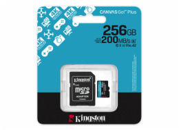 Kingston 256 GB CanvasGo! Karta microSD Plus 200 MB/s A2 U3 V30 + adaptér