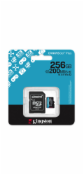 Kingston 256 GB CanvasGo! Karta microSD Plus 200 MB/s A2 U3 V30 + adaptér