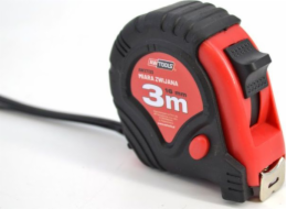 Červená a černá páska AWTools měří 3 m x 16 mm (AW27133)