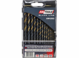 AWTools vrtačka DRILL METAL HSS M2 SET. 13KS/2- 8MM/ PREMIUM AW42002 AWTOOLS