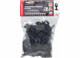 AWTools SYSTÉM VYROVNÁVÁNÍ OBKLADŮ STANDARD 1,0mm - 7-5mm - CLIP 100ks. AW30372