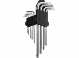 AWTools Sada torxových klíčů ve tvaru L T10-T50 9 ks. (AW40530)