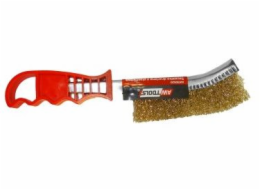 AWTools mosazný drátěný kartáč s plastovou rukojetí (AW30520)