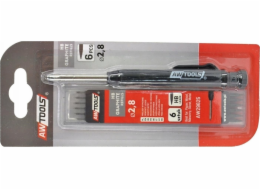 AWTools MECHANICKÁ TUŽKA + NÁPLNĚ 6ks. / BLISTER