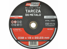 AWTools KOVOVÝ DISK 230*1,9mm BLACK LINE