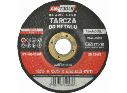 AWTools KOVOVÝ BRUSNÝ KOTOUČ 125*6,5mm BLACK LINE