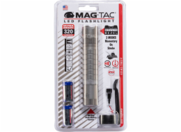 Maglite Mag-Tac crowned bezel Taschenlampe grau