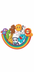 2Kids Toys Balanční puzzle se zvířátky 2 v 1