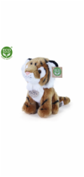 Rappa Plyšový tygr sedící 18 cm ECO-FRIENDLY