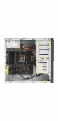 ASUS Workstation E500A, bez procesoru, bez pamětí, bez grafiky, 750W, černá
