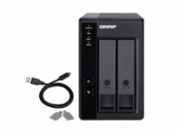 BAZAR - QNAP TR-002 rozšiřujicí jednotka (2xSATA, USB-C 3.2 Gen2) - Po opravě (Komplet)