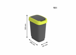 ROTHO Twist Lime - odpadkový koš – 10l