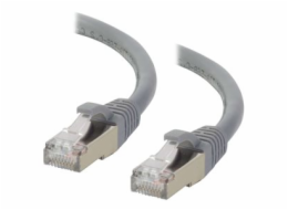 C2G Cat6a Booted Shielded (STP) Network Patch Cable - Patch kabel - RJ-45 (M) do RJ-45 (M) - 30 m - STP - CAT 6a - lisovaný, provedení bez hrbolků, licna - šedá