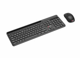 C-TECH klávesnice s myší WLKMC-05B, Bezdrátový set 2.4GHz, CZ, Černá