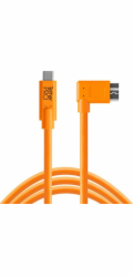 Tether Tools USB-C zu 3.0 Micro-  B Right Angle 4,60m oranzova