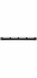 NETRACK 104-05 patch panel 19inch 24-ports cat. 5e UTP with shelf