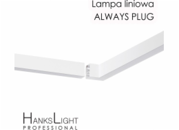 HanksLight LED stropní svítidlo HanksLight, bílé, lineární, hliníkové, závěsné, možnost zásuvného připojení, 1200 mm, down36W, 4000K