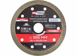 AWTOOLS DIAMANTOVÁ BLADE 125x22,2 / TURBO THIN BLACK LINE