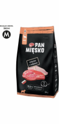 PAN MIĘSKO Cielęcina z indykiem M - suché krmivo pro psy - 20kg